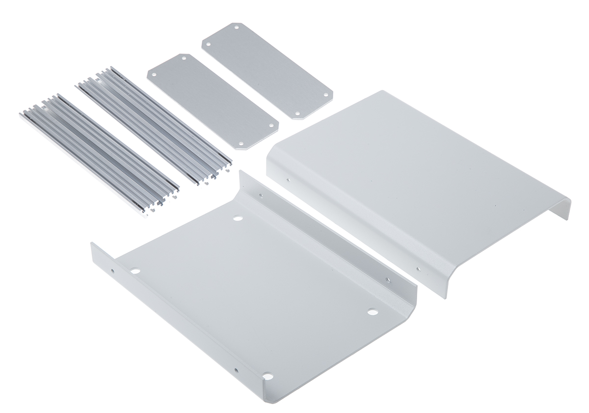 METCASE Unicase Grey Aluminium Instrument Case 50 mm, 180 mm, 130 mm
