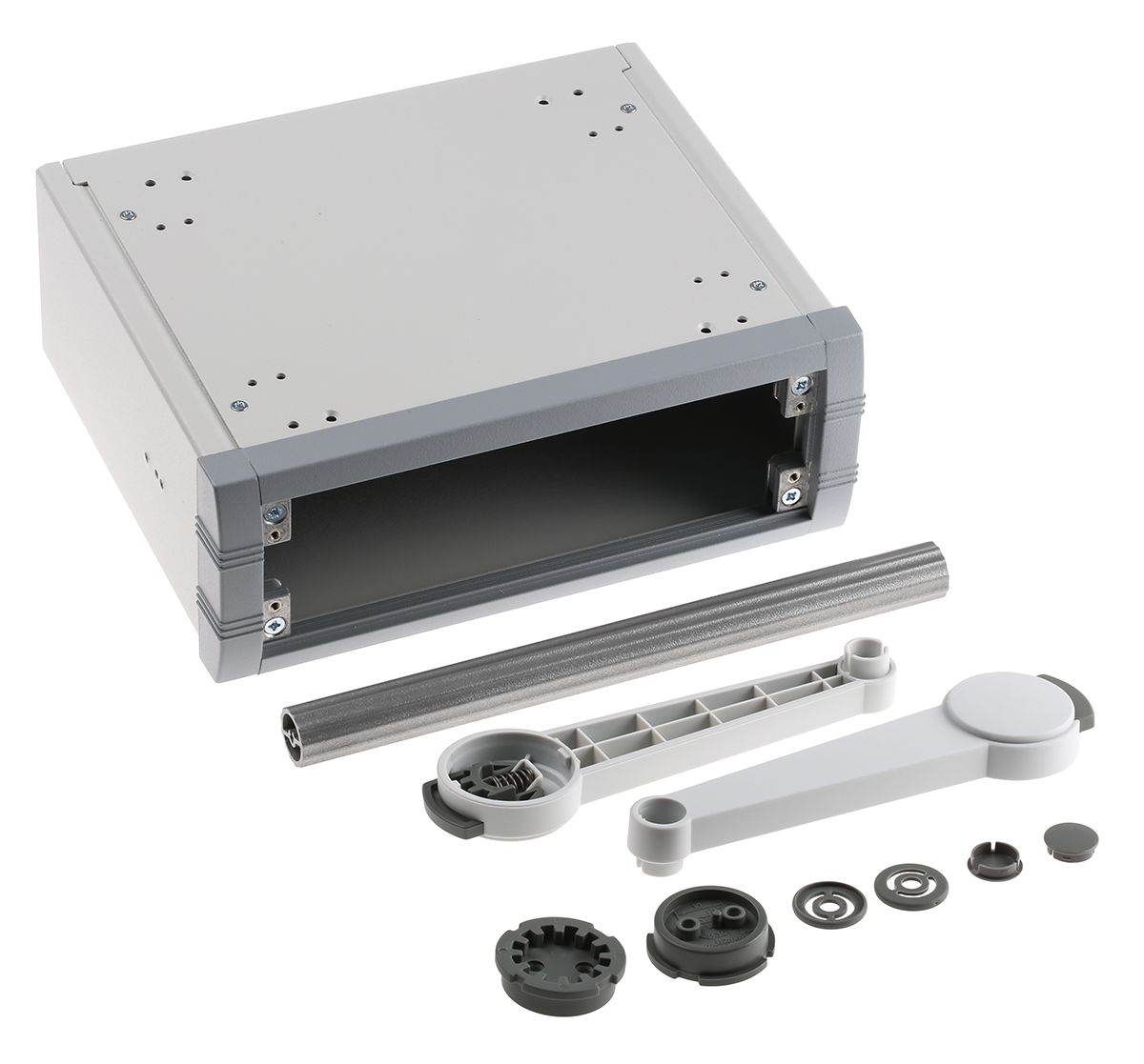 METCASE Unimet Grey Aluminium Instrument Case 85 mm, 190 mm, 230 mm