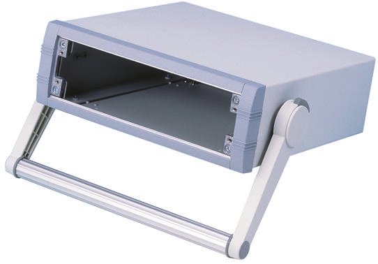 METCASE Unimet Grey Aluminium Instrument Case 85 mm, 260 mm, 250 mm
