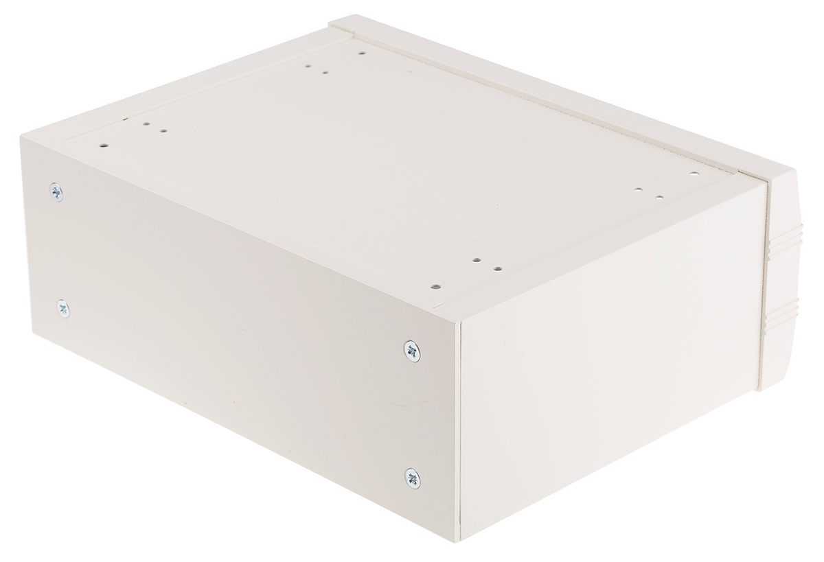 m5723107 METCASE Mettec Series White Aluminium Desktop Enclosure, 230 mm 85 mm, 180 mm