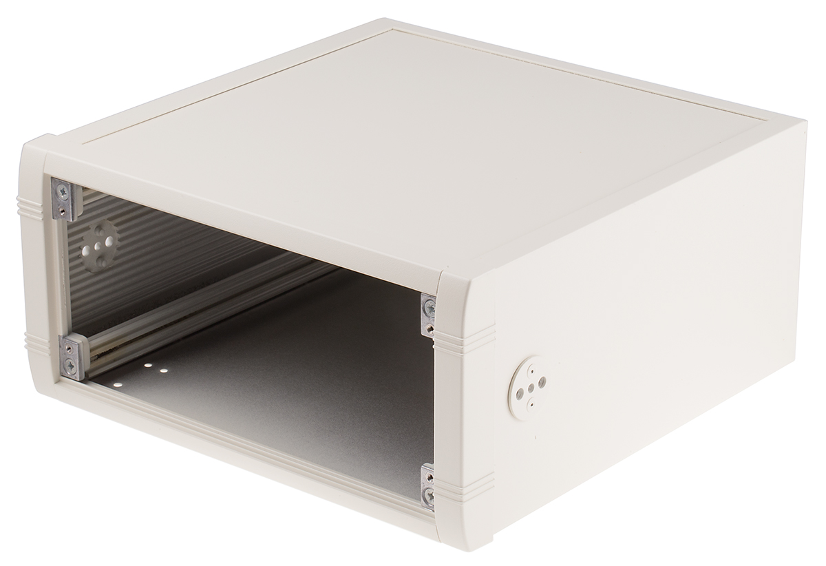METCASE Mettec White Aluminium Instrument Case 120 mm, 250 mm, 250 mm