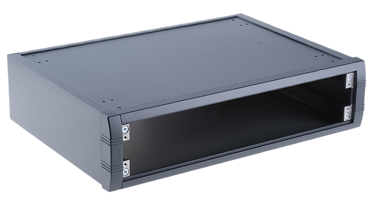 METCASE Mettec Grey Aluminium Instrument Case 85 mm, 350 mm, 250 mm