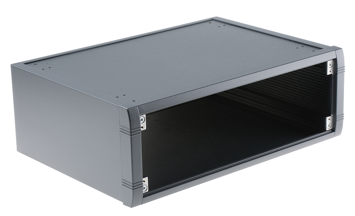 METCASE Mettec Grey Aluminium Instrument Case 120 mm, 350 mm, 250 mm