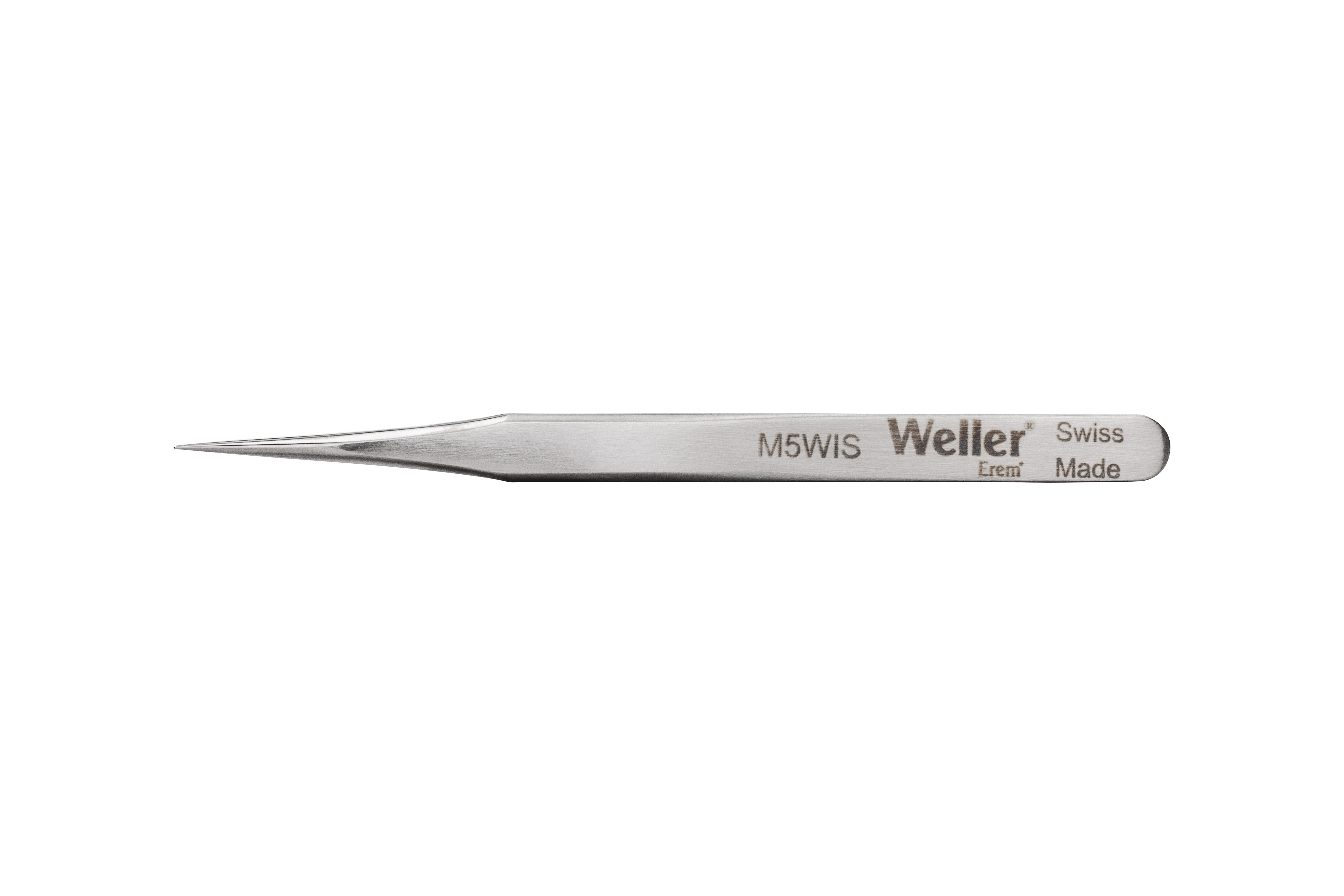 m5wis Erem 80mm Stainless Steel Pointed ESD Safe Tweezer