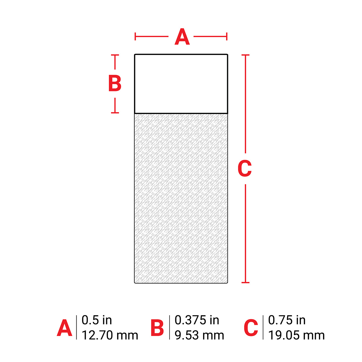 m6-11-417 Brady Transparent, White Label, 12.7 mm Width, 500 Per Pack Qty, 19.05 mm