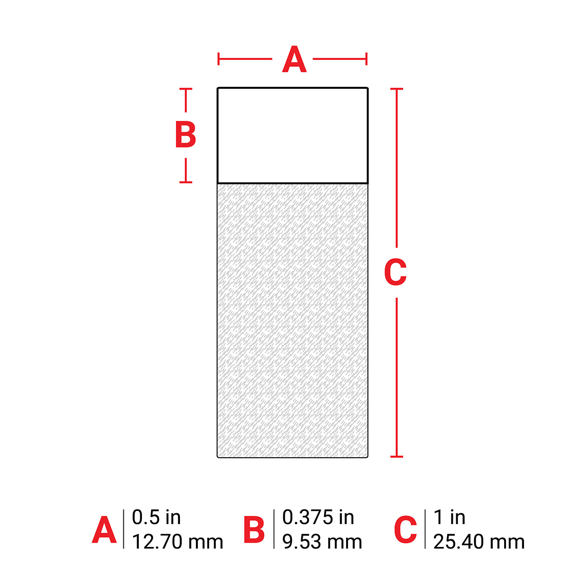 m6-17-417 Brady Transparent, White Label, 12.7 mm Width, 500 Per Pack Qty, 25.4 mm
