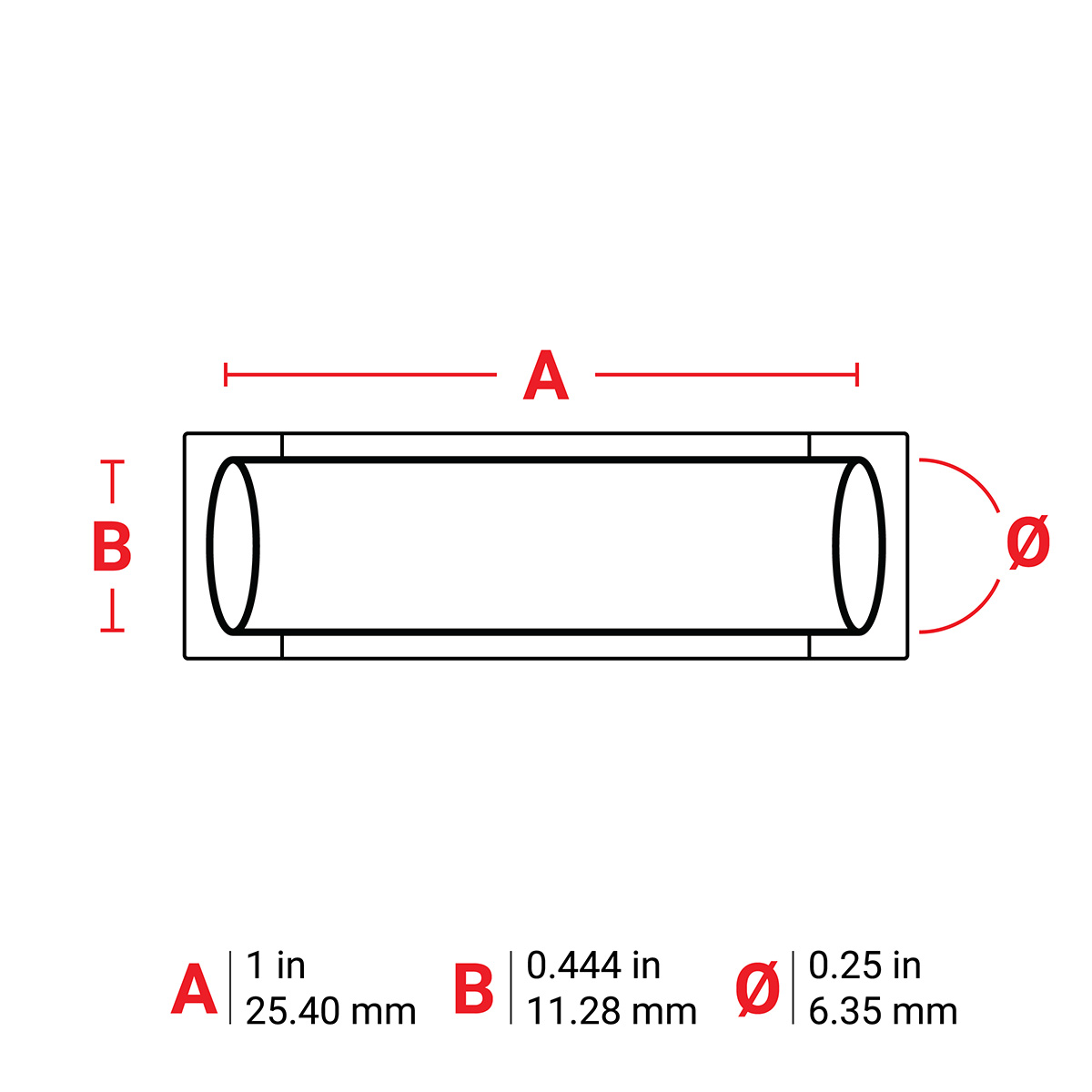 m6-250-1-342-yl Brady Label Printer Ribbon Sleeve for use with 0.25 Dia Cable Printers
