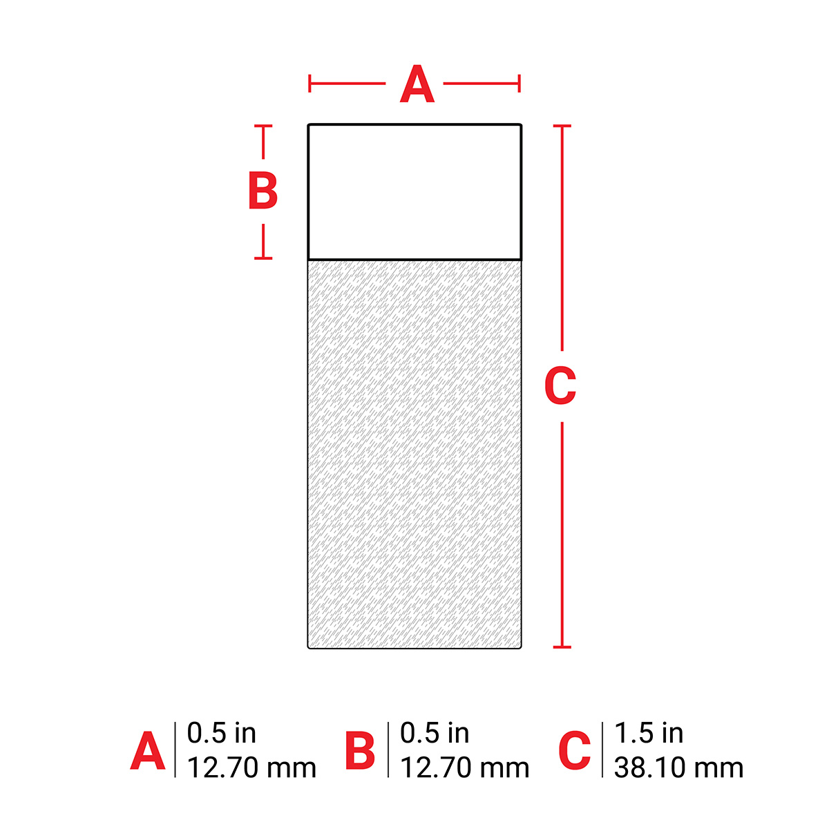 m6-29-417 Brady White, Transparent Label, 12.7 mm Width, 500 Per Pack Qty, 38.1 mm