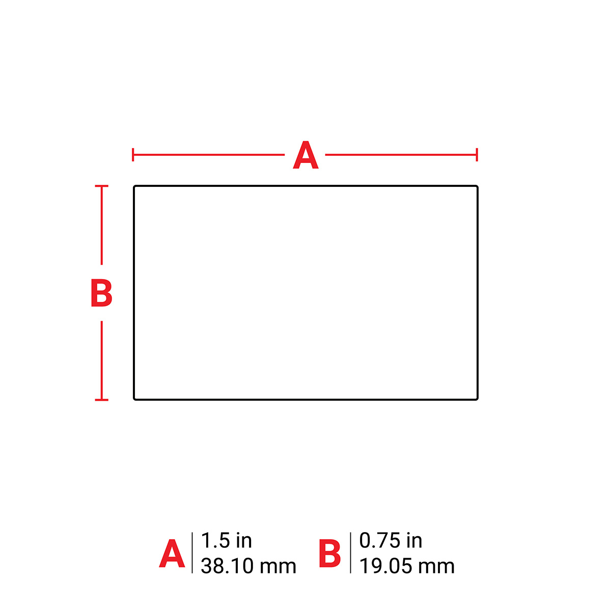 m6-30-423-test Brady on Green, White Label, 38.1 mm Length, 19.05 mm Width, 38.1 mm Label Length, 19.05 mm Label Width