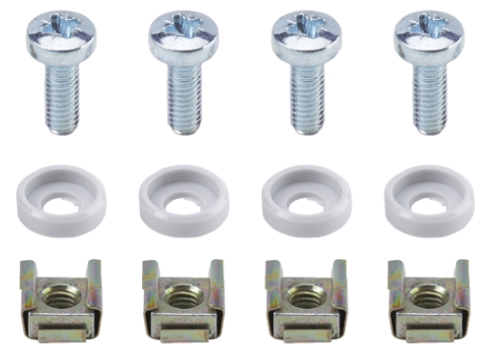 METCASE Instrumet 19 Series 19 in Mounting Kit for Use with Unicase Enclosures, M6 Thread, 12 Per Pack Piece(s)