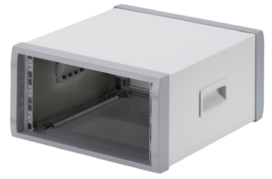 METCASE, 3 U 19 in Rack Mount Case Instrumet Ventilated 350 mm, 302.9 mm 157.3 mm
