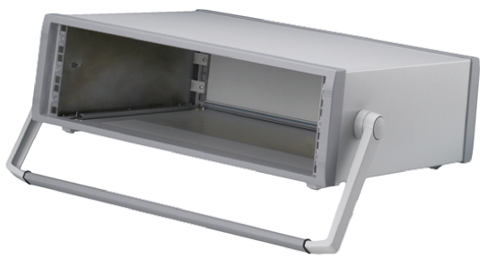 METCASE, 3 U 19 in Rack Mount Case Instrumet Ventilated 450 mm, 516.3 mm 157.3 mm