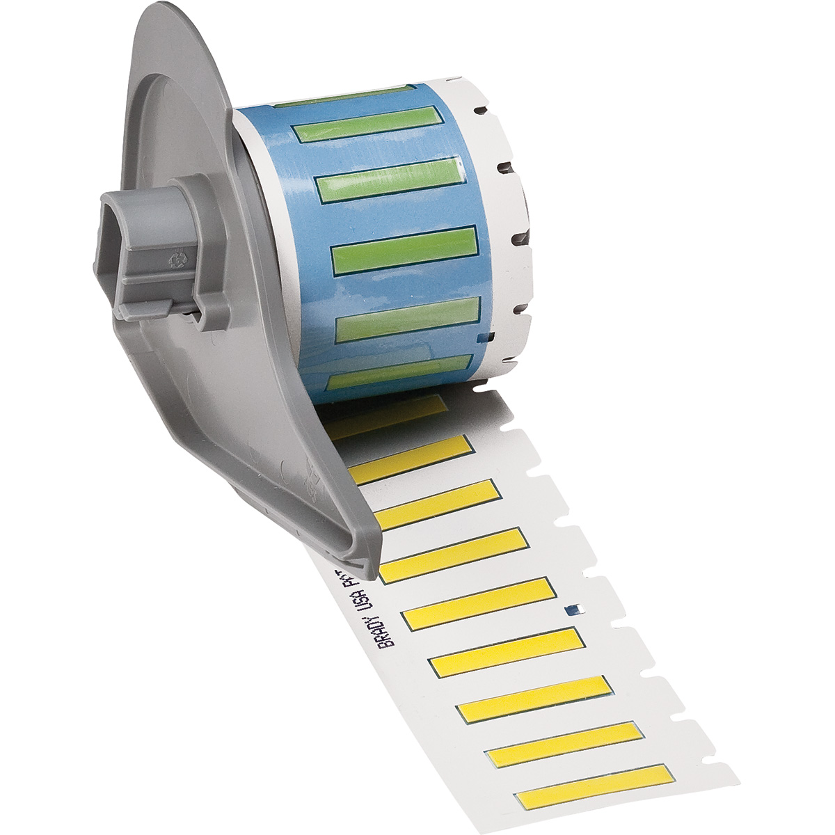 Brady Yellow Label Roll, 25.4 mm Width, 100 Per Pack Qty, 4.6228 mm