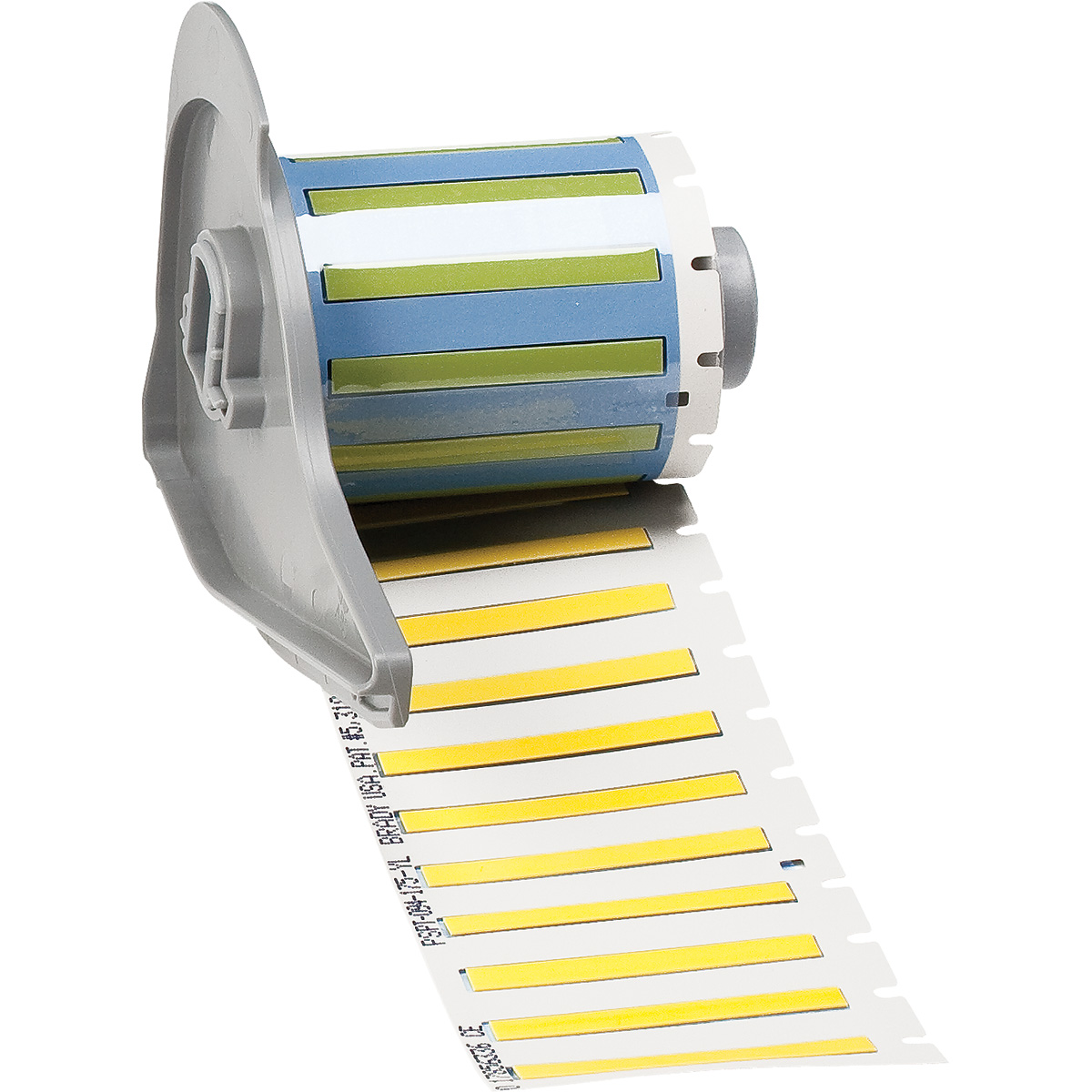 Brady Yellow Label Roll, 44.45 mm Width, 100 Per Pack Qty, 4.6228 mm