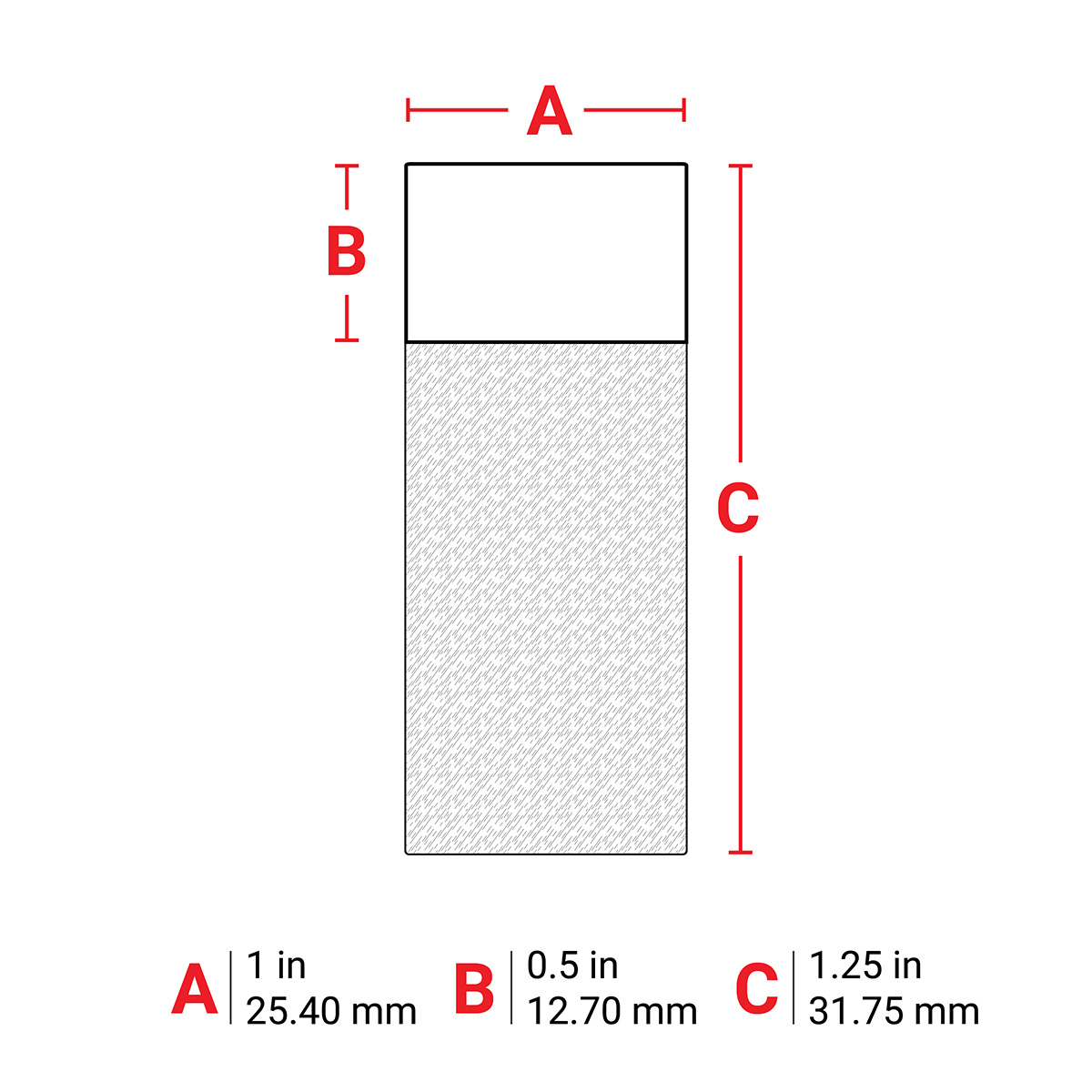 m7-103-417 Brady Transparent, White Label, 25.4 mm Width, 250 Per Pack Qty, 31.75 mm