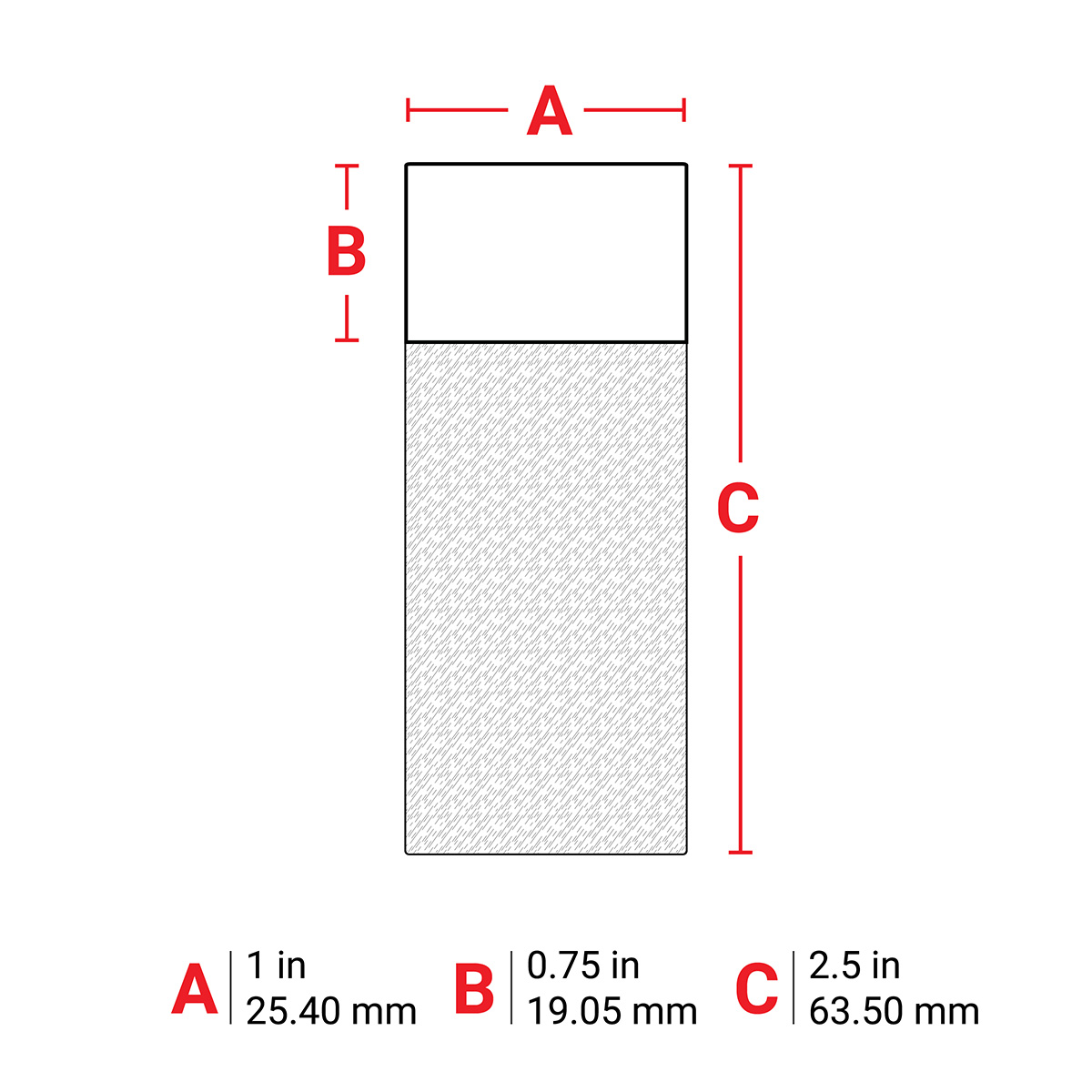m7-21-417 Brady Transparent, White Label, 25.4 mm Width, 100 Per Pack Qty, 63.5 mm