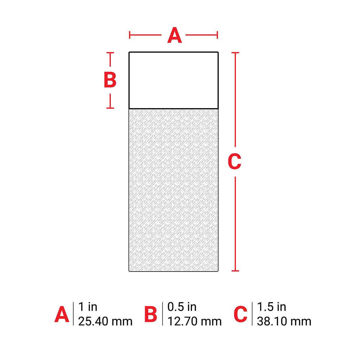 m7-31-417 Brady White, Transparent Label, 25.4 mm Width, 250 Per Pack Qty, 38.1 mm