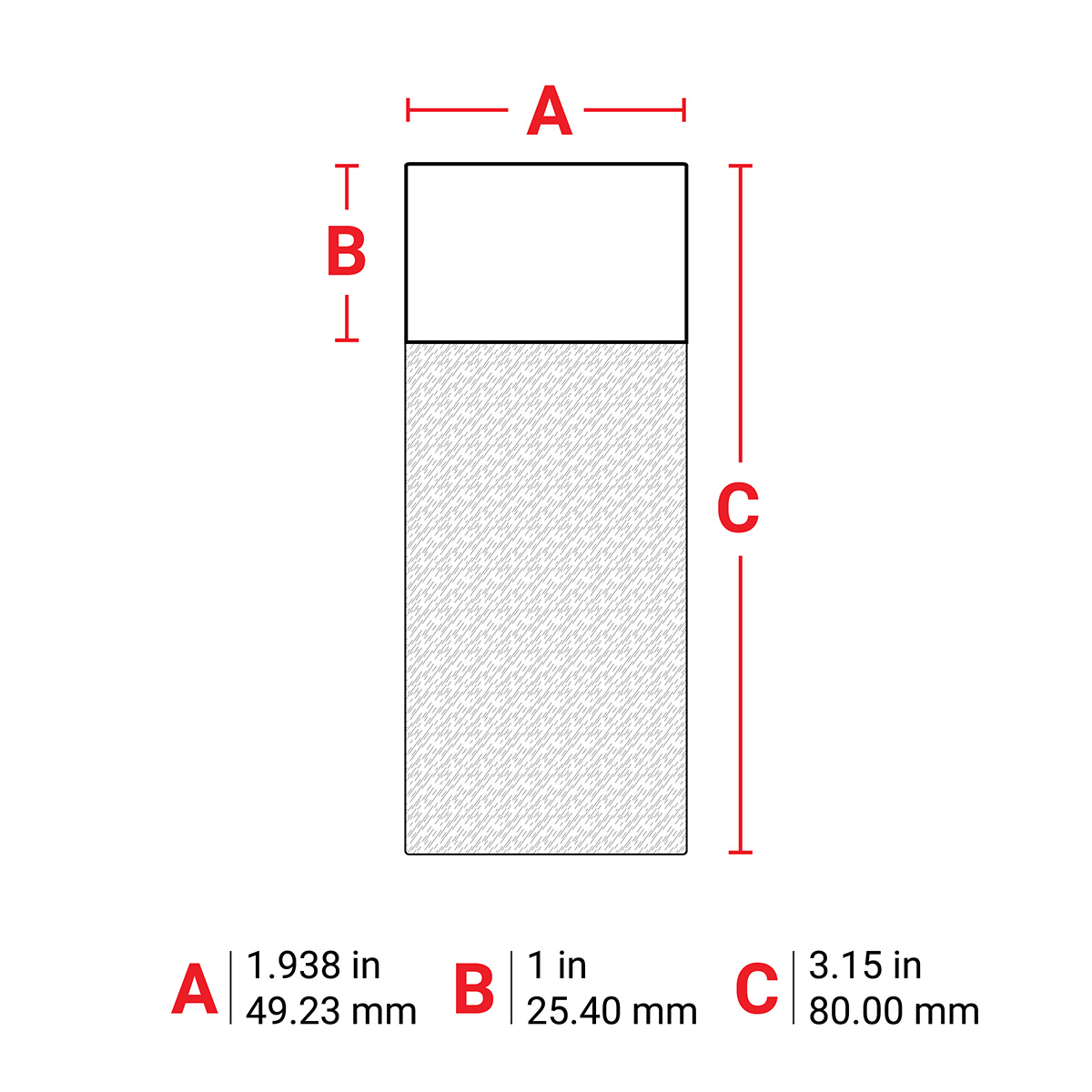 m7-66-417 Brady White, Transparent Label, 49.23 mm Width, 100 Per Pack Qty, 80 mm