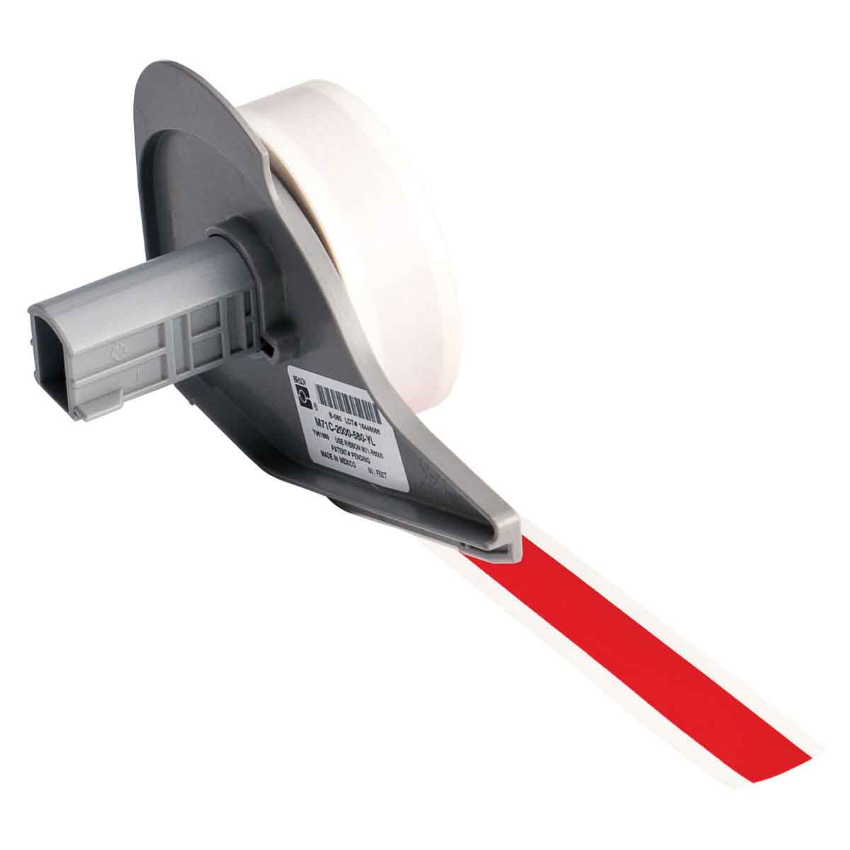 Brady Red Label, 12.7 mm Width, 1 Per Pack Qty, 15.24 m