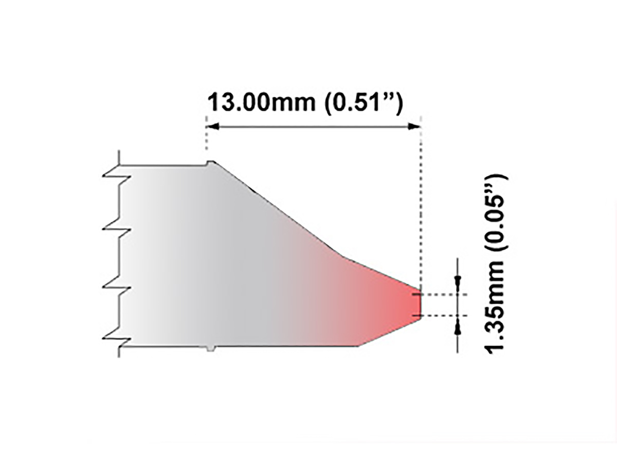 Thermaltronics Desoldering Gun Tip for use with MFR-DSI, MFR-SDX, MFR-HDS Hand-piece, MFR-SDI Systems &amp, MFR-DSX