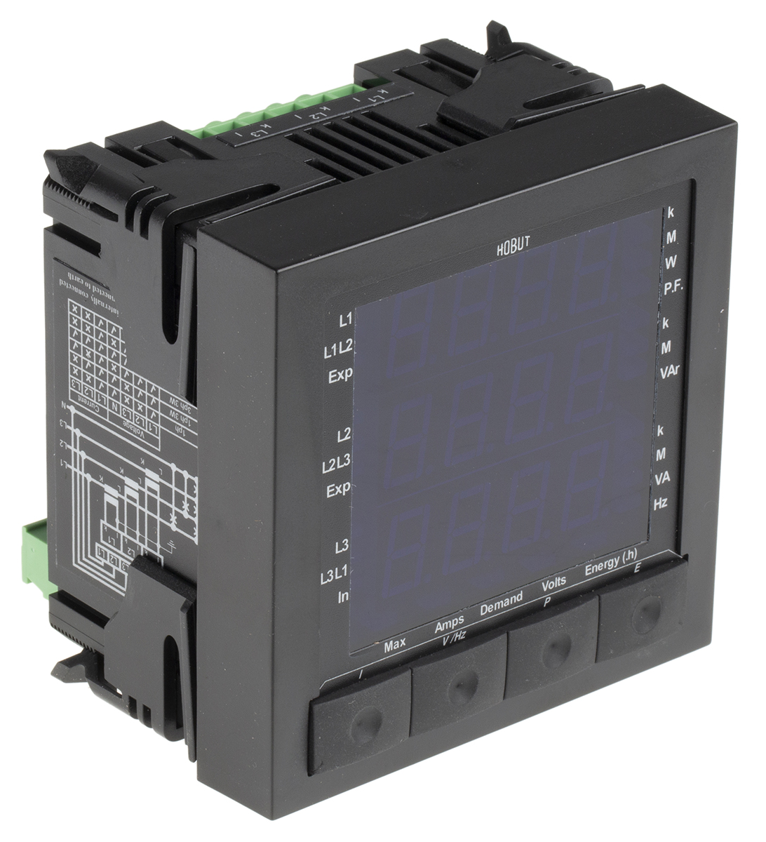 HOBUT M850 LED Digital Panel Multifunction Meter for Current, Voltage, Frequency, Power,  96 mm  x 96 mm
