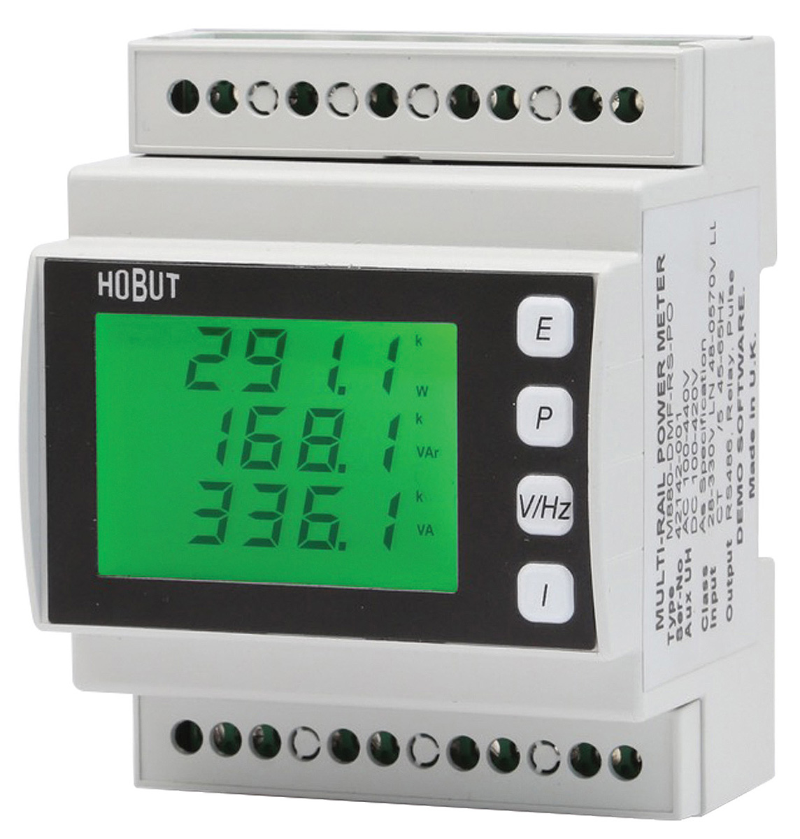 HOBUT 3 Phase LCD Energy Meter, Type Electronic