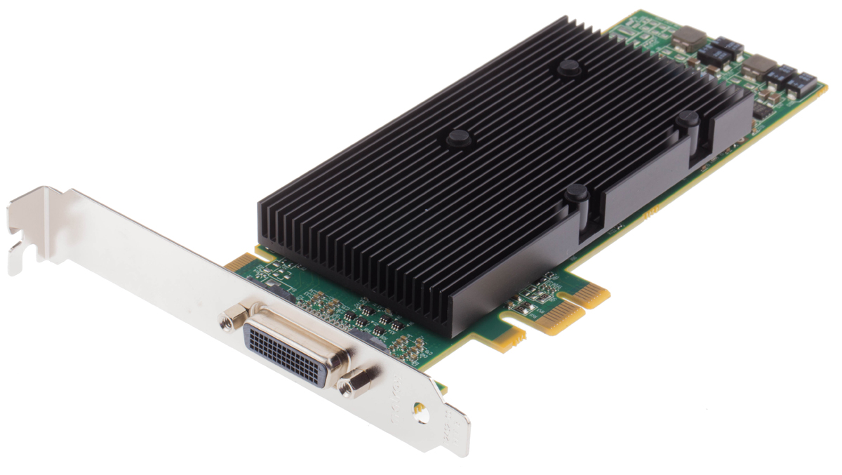 Matrox PCIe x1 512 MB Memory Graphics Card M Series, DVI, VGA Output DDR2
