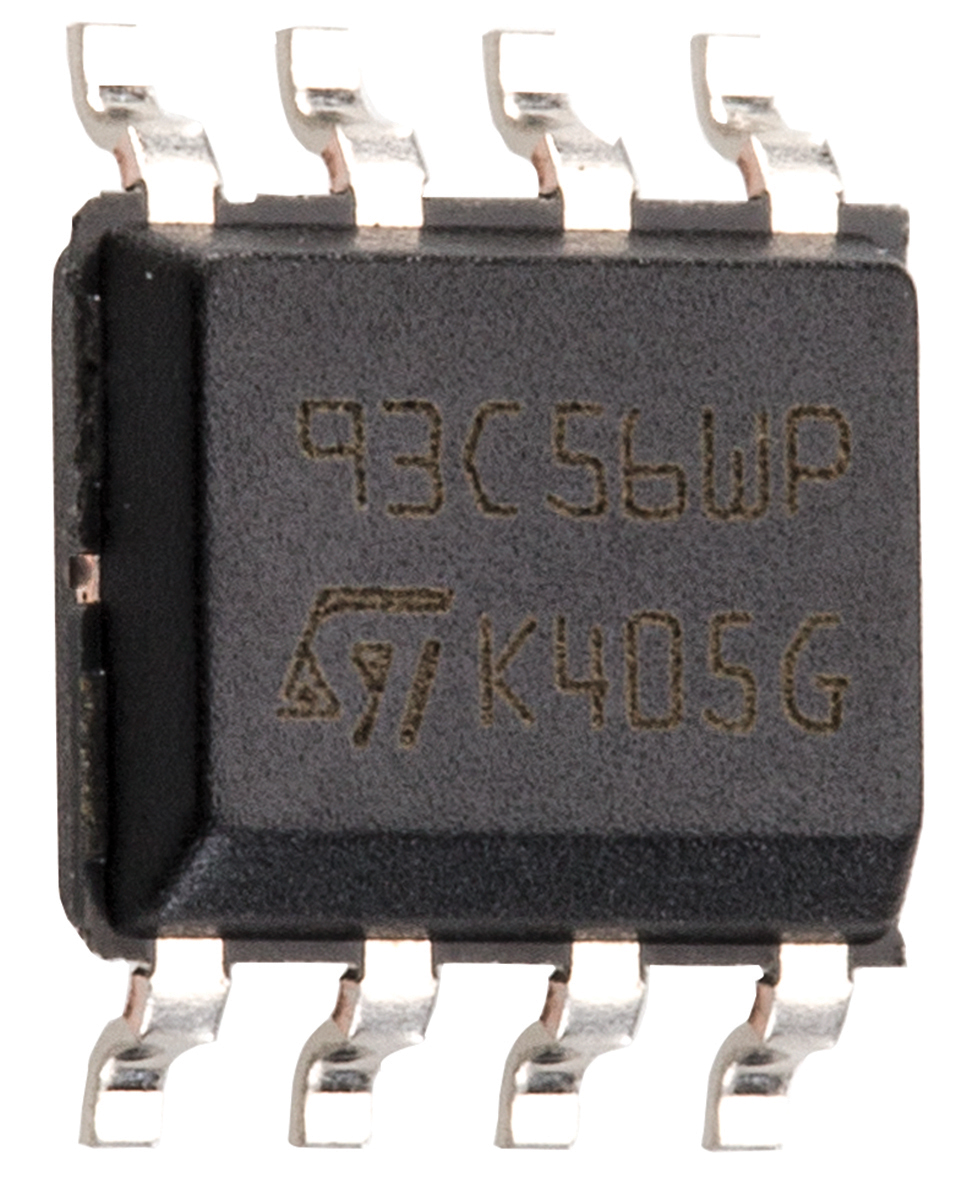 STMicroelectronics M93C56-WMN6TP, 2 kB Serial EEPROM, 200 ns 8-Pin SOIC Serial-Microwire