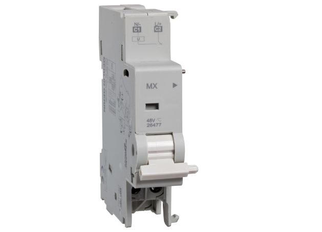 Schneider Electric DIN Rail Shunt Trip for use with Multi 9 C60 C60BP, Multi 9 C60 C60BPR, Multi 9 C60 C60SP, Multi 9