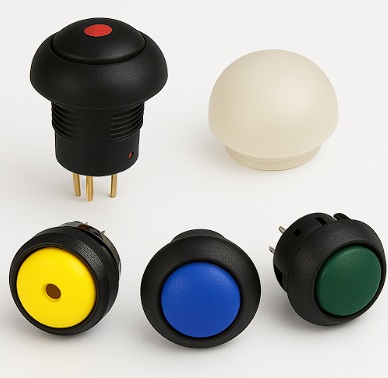E-Pro PHBTSW-7, Momentary Push Button Switch, SPST, Panel Mount, IP67
