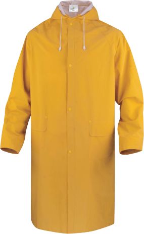Delta Plus MA305 Yellow, Waterproof Coat Double Flap, 3XL 1 EA