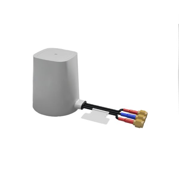 Taoglas MA343.W.LBI.001 Round Multi-Band Antenna with SMA Connector, 4G/5G