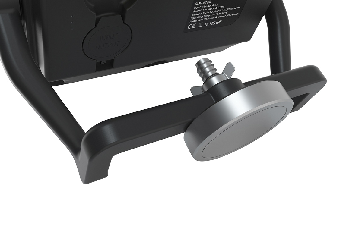 magnet-slr Unilite Industrial Site Light Magnetic Work Light Mount
