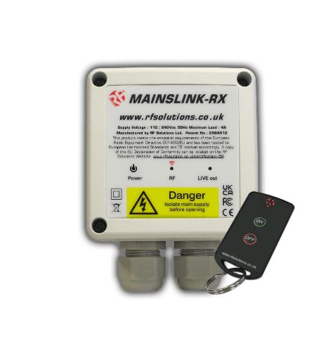 RF Solutions MAINSSWITCH-8SL1 Remote Control System,868 MHz
