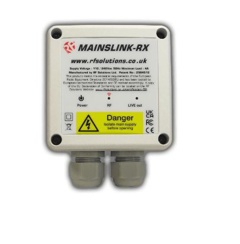mainsswitch-8sl1 RF Solutions MAINSSWITCH-8SL1 Remote Control System,868 MHz