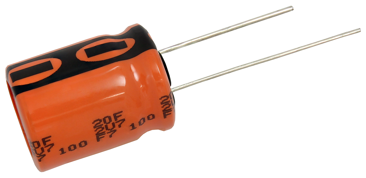 mal222091003e3 Vishay 20 F Supercapacitor -20 to 50 % Tolerance, 220 EDLC 2.7V dc, Through Hole