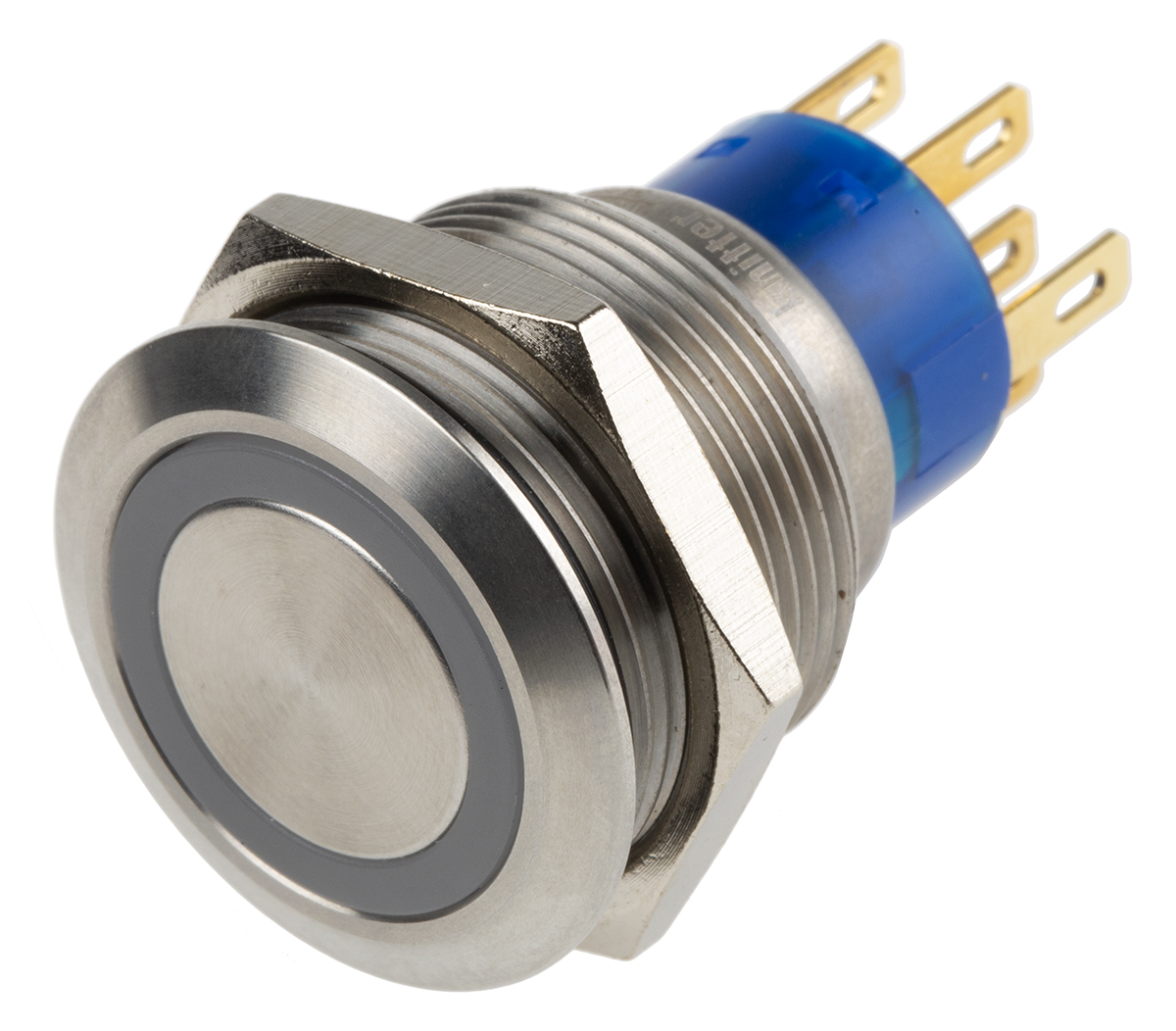 KNITTER-SWITCH MAV Series Illuminated Push Button Switch, Momentary, Panel, 22.2 mm Cutout, SPDT, Red LED, IP67, 28 V dc