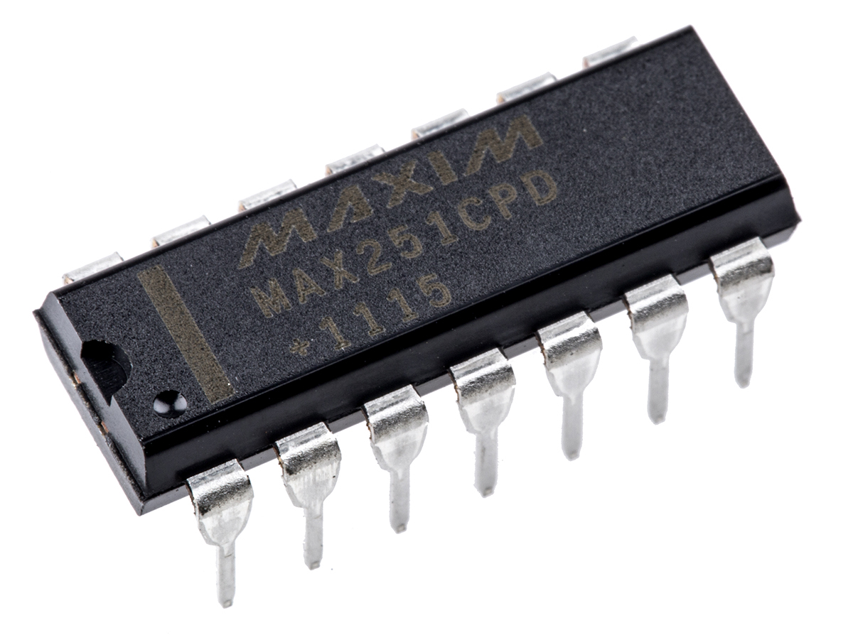Maxim Integrated MAX251CPD+ Line Transceiver, CMOS, Inverting, 14-Pin PDIP