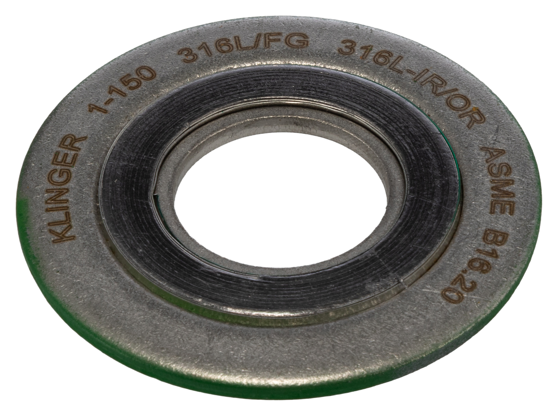 Klinger Stainless Steel Spiral Wound Gasket Gasket, 27 mm ID, 66.7 mm OD