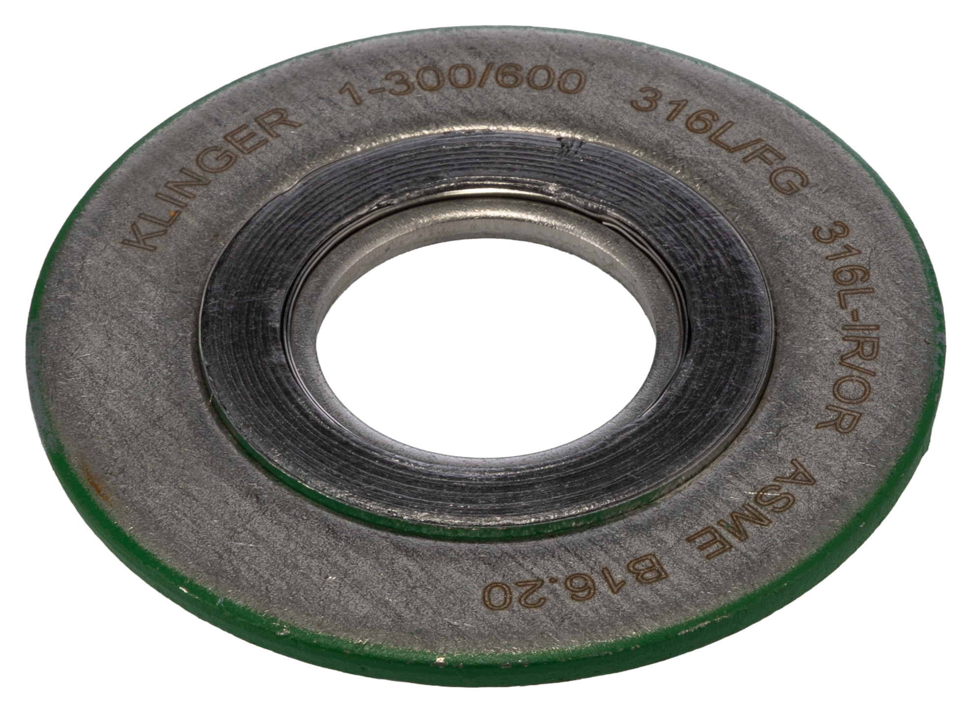 Klinger Stainless Steel Spiral Wound Gasket Gasket, 27 mm ID, 73 mm OD