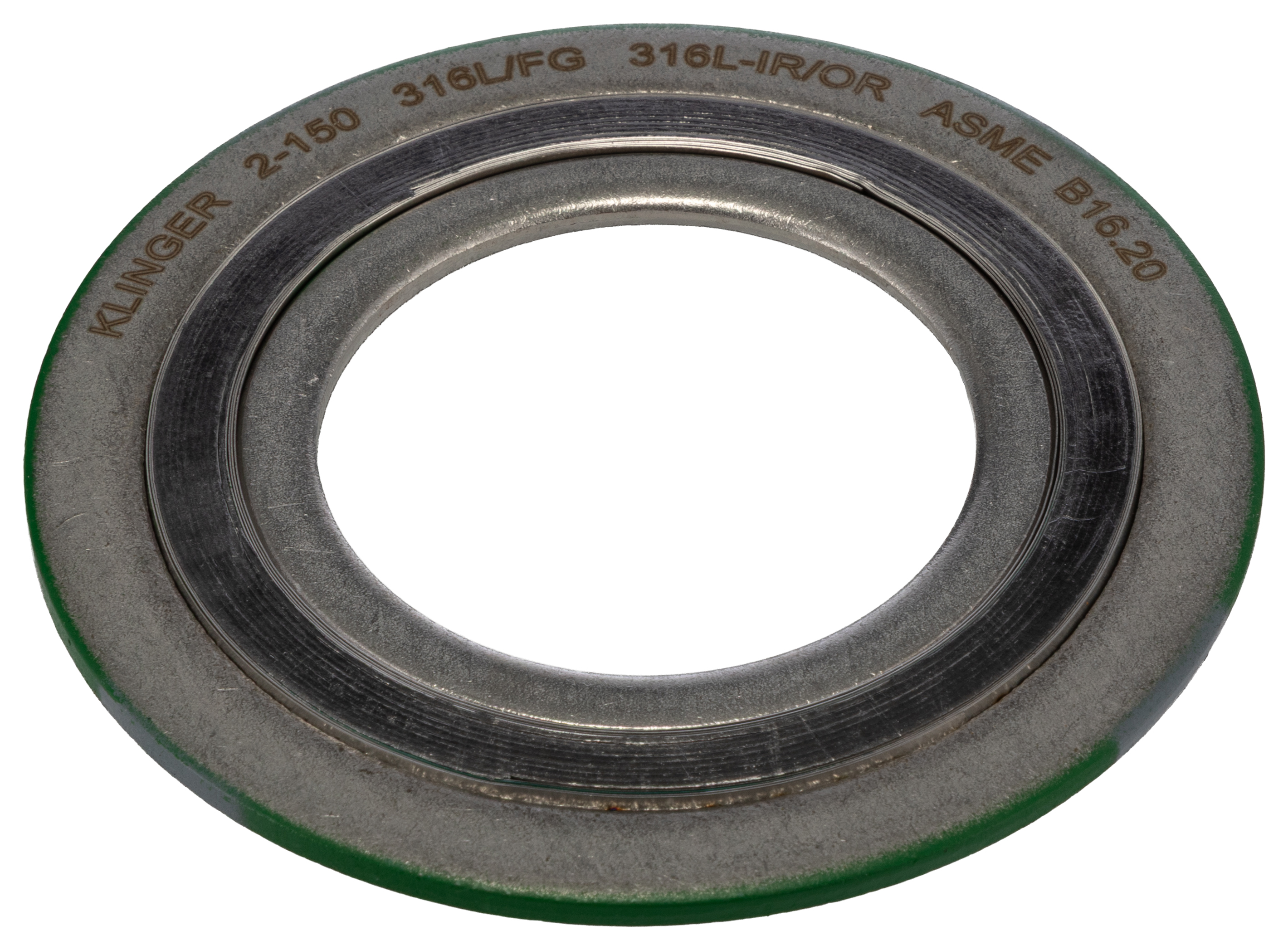 Klinger Stainless Steel Spiral Wound Gasket Gasket, 55.6 mm ID, 104.8 mm OD