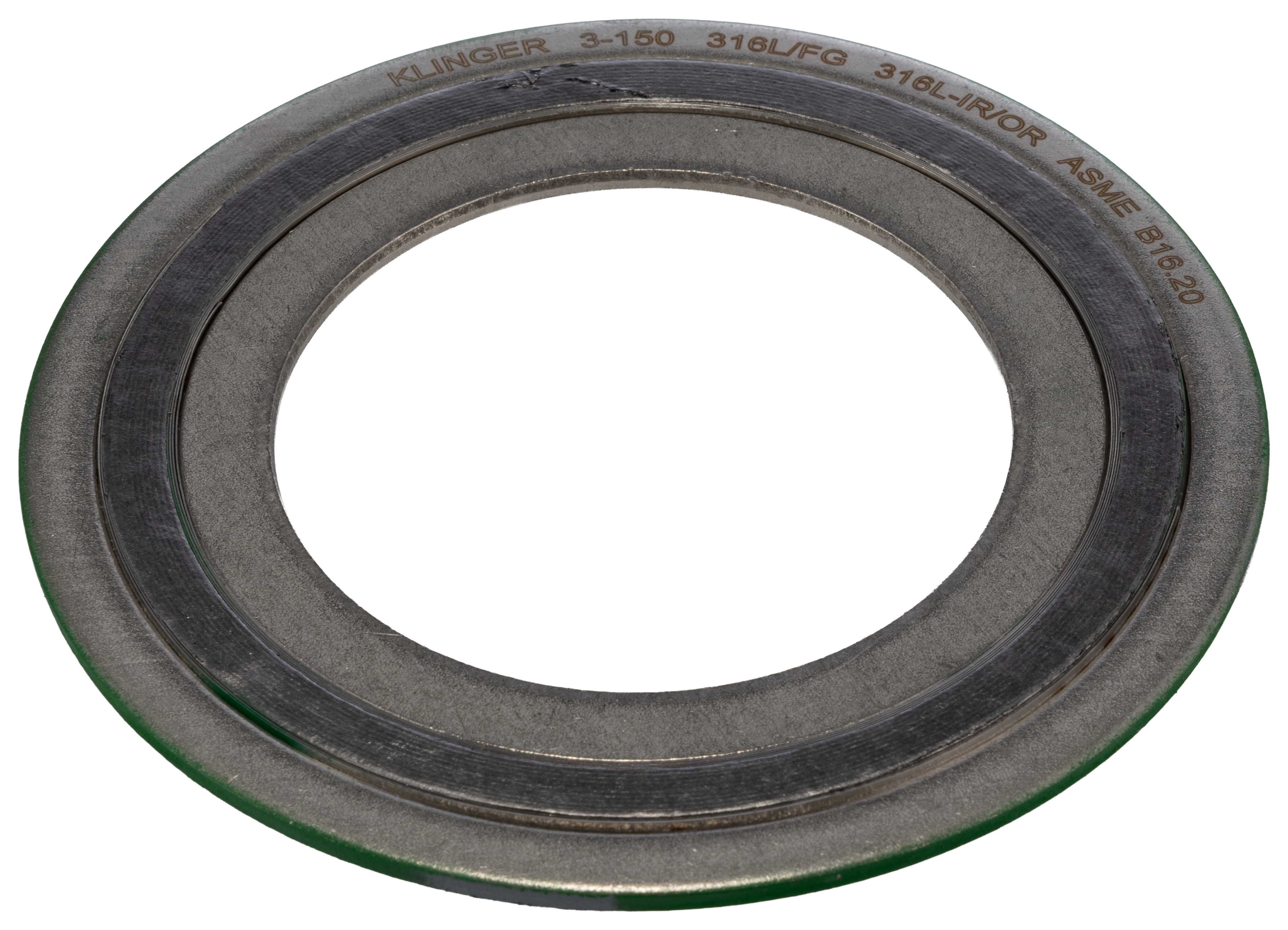 Klinger Stainless Steel Spiral Wound Gasket Gasket, 81 mm ID, 136.5 mm OD