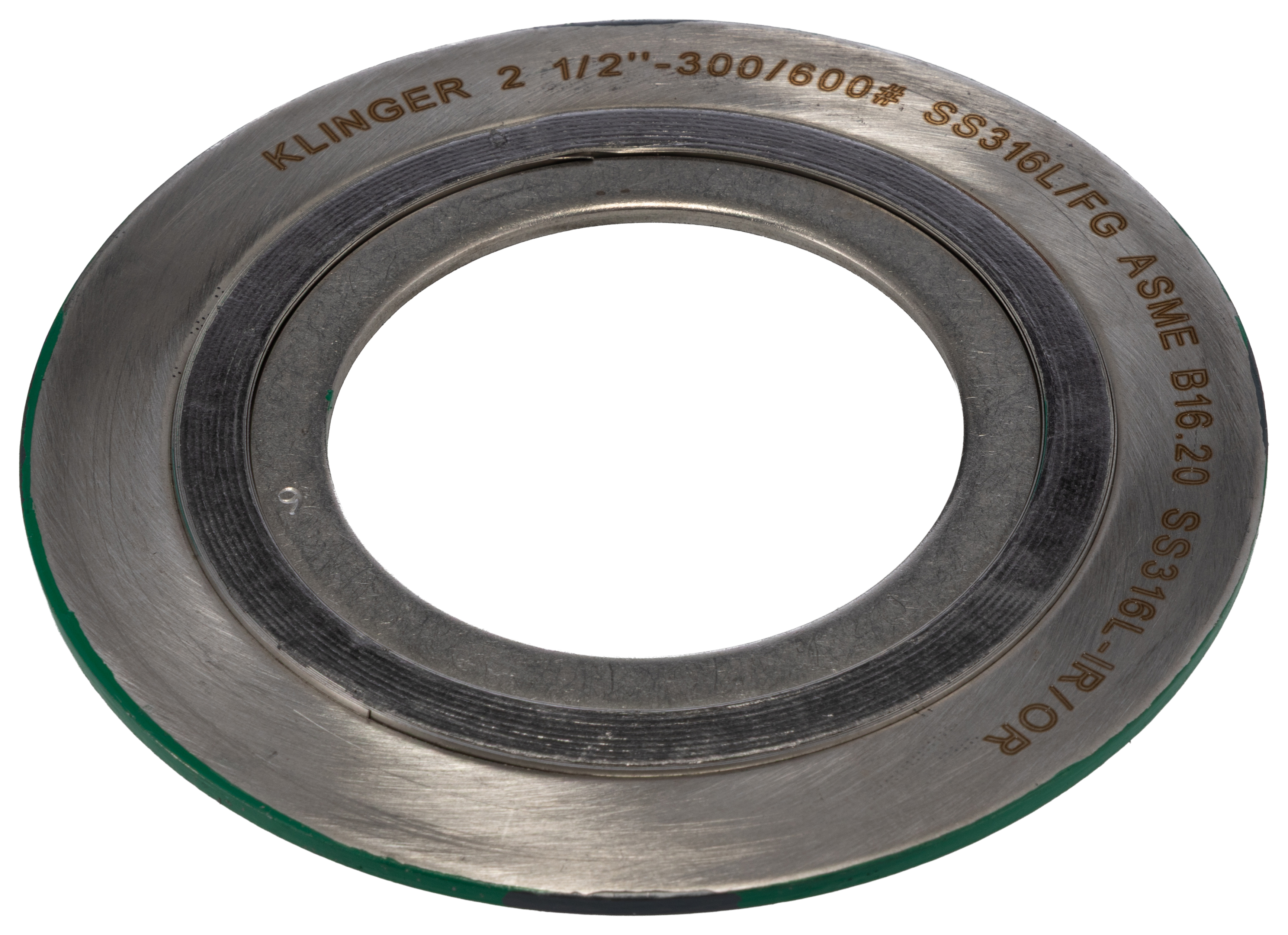 Klinger Stainless Steel Spiral Wound Gasket Gasket, 108 mm ID, 162 mm OD