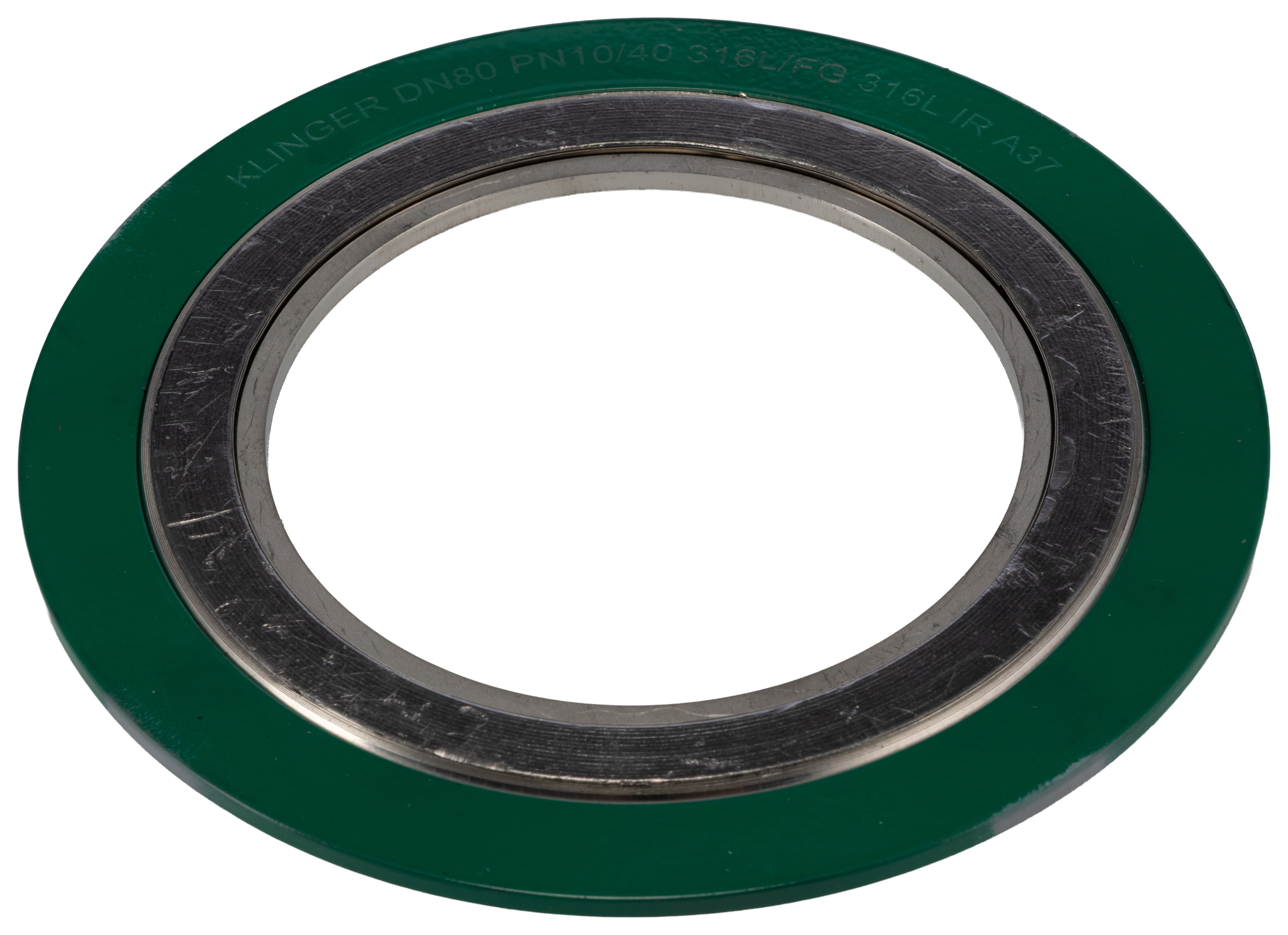 Klinger Carbon Steel, Stainless Steel Spiral Wound Gasket Gasket, 42.9 mm ID, 95.3 mm OD