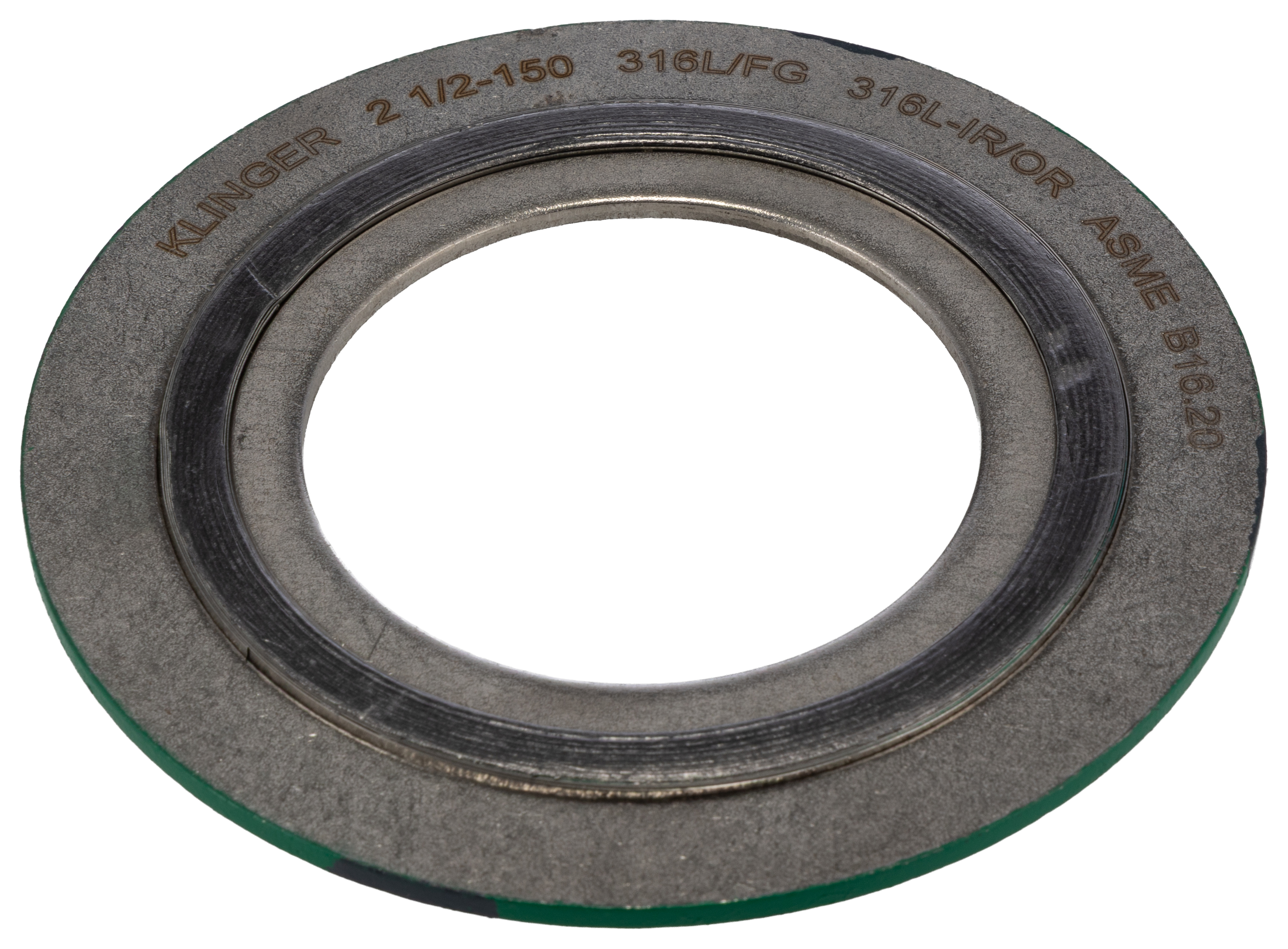 Klinger Stainless Steel Spiral Wound Gasket Gasket, 68.3 mm ID, 123.8 mm OD