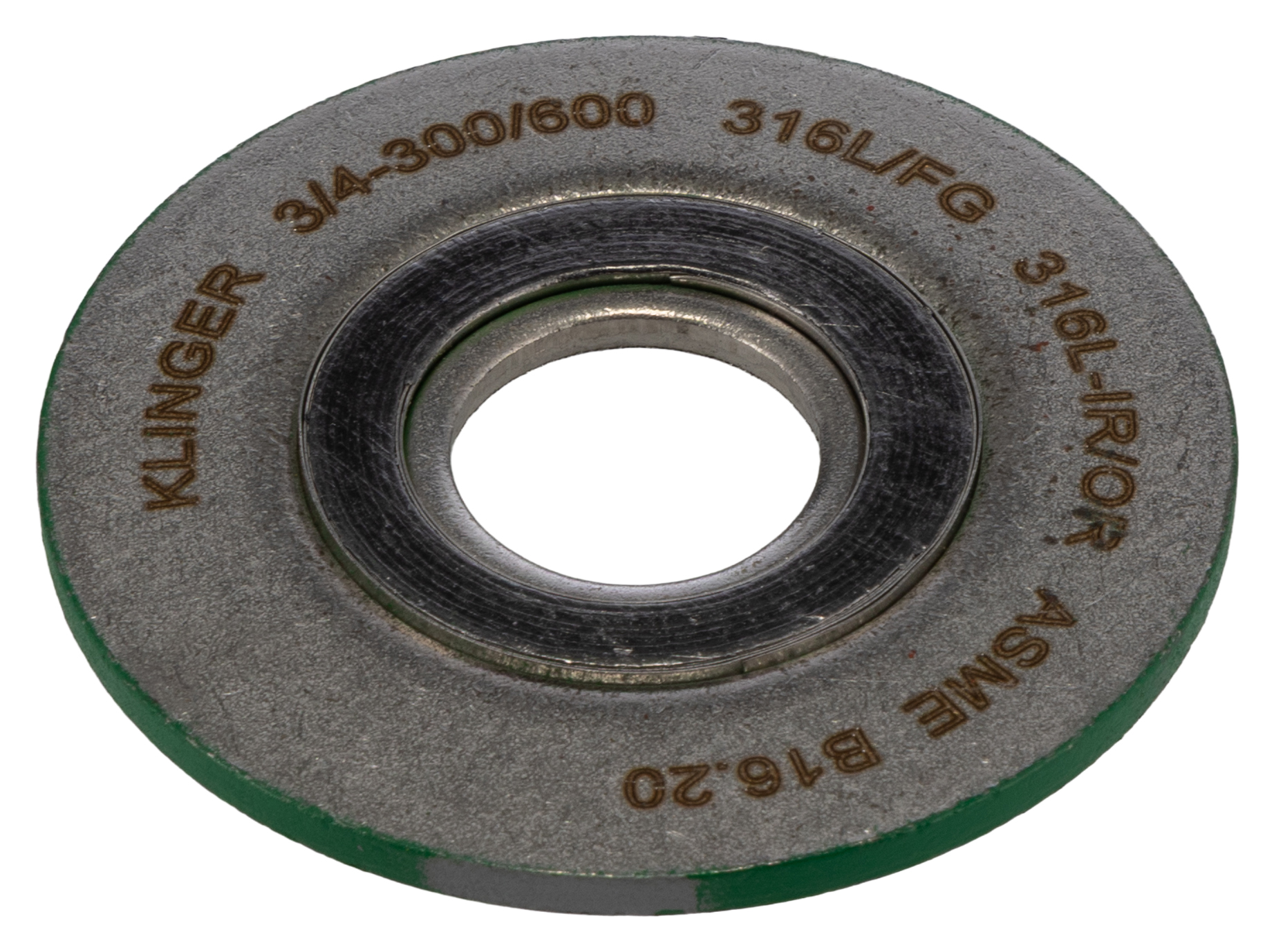 Klinger Stainless Steel Spiral Wound Gasket Gasket, 22.2 mm ID, 66.7 mm OD