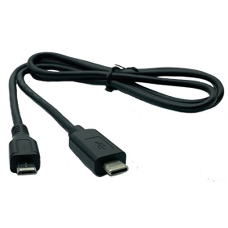 Connective Peripherals USB Cable, Male USB Type C to Male, USB 2.0 Micro USB Type B, Black, 2 m