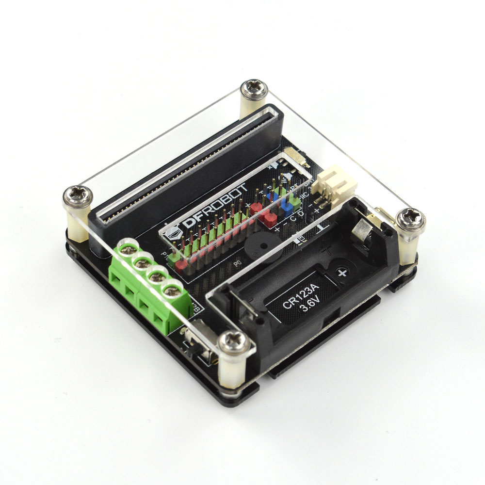 DFRobot MBT0005 BBC Micro:bit Add-on Micro: IO-BOX Expansion Board with On-board Li-ion Battery Power
