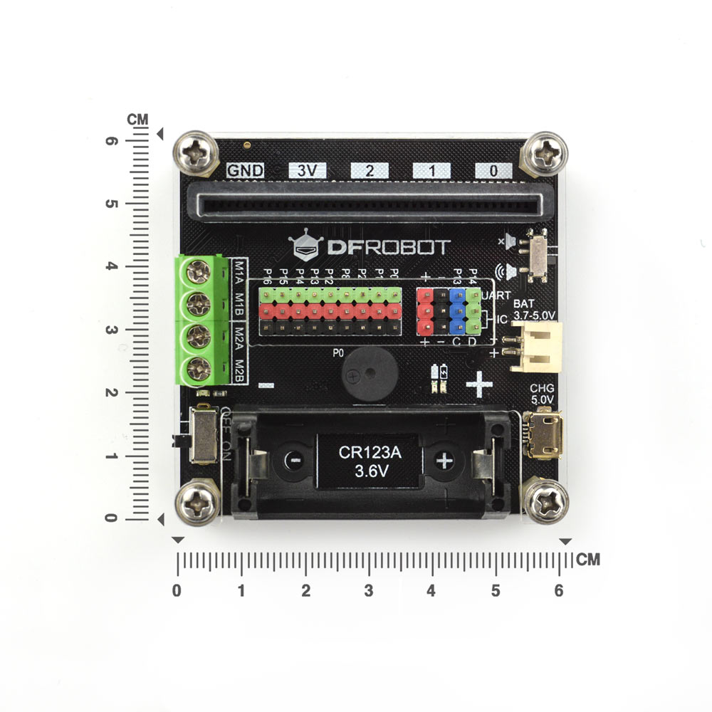 mbt0005 DFRobot MBT0005 BBC Micro:bit Add-on Micro: IO-BOX Expansion Board with On-board Li-ion Battery Power