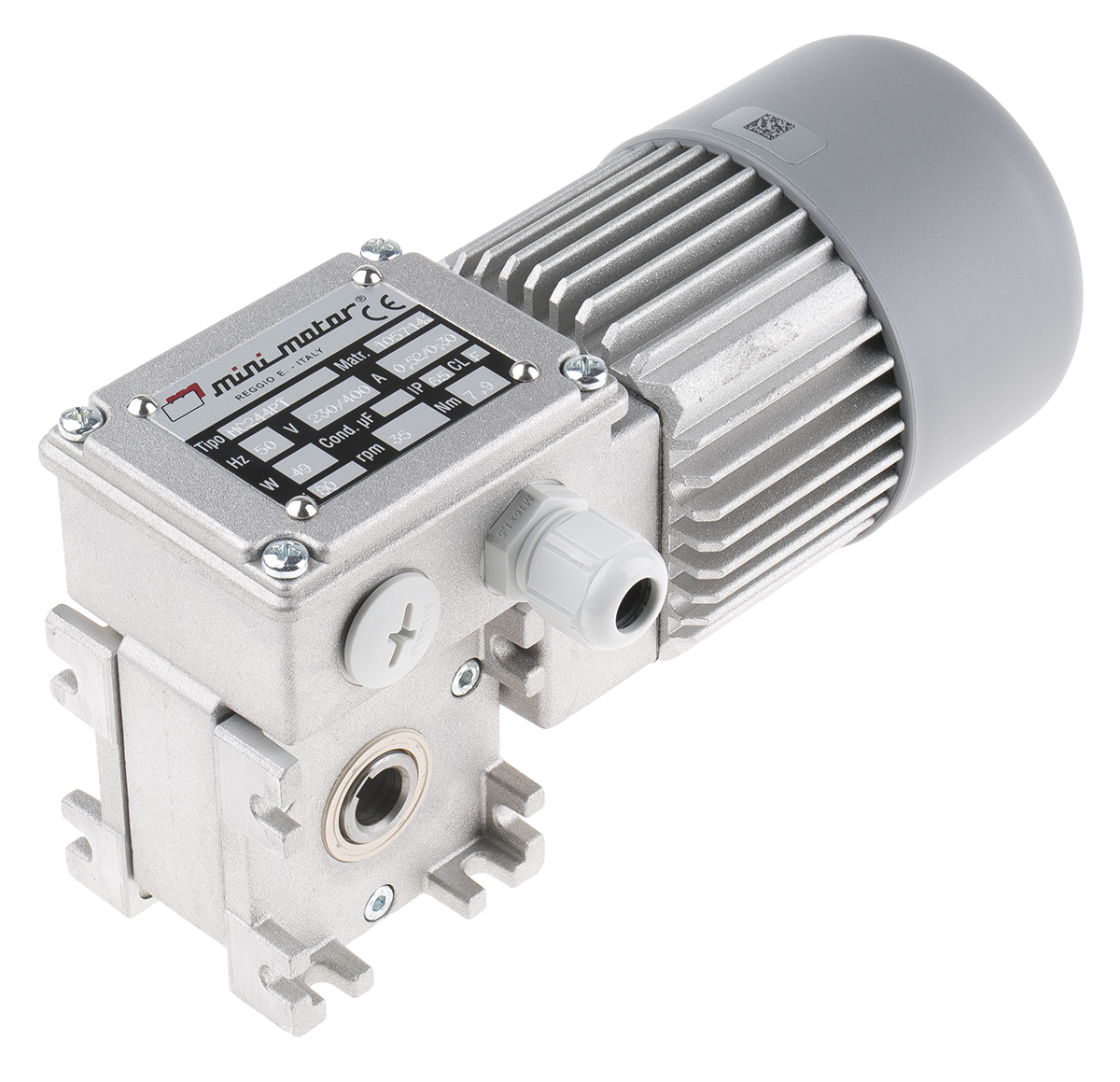 Mini Motor MC Worm AC Geared Motor, 49 W, 3 Phase, 24-Pole, 230V, 400 V
